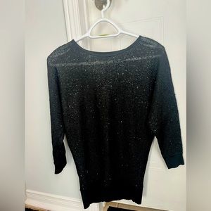 Suzy Shier Black Sequins Size Medium
